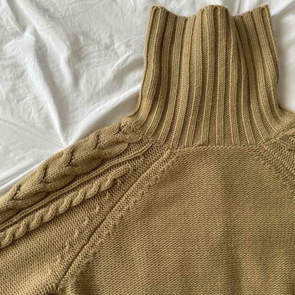 Chunky Cable Knit Camel Cardigan - Picture 4 of 4